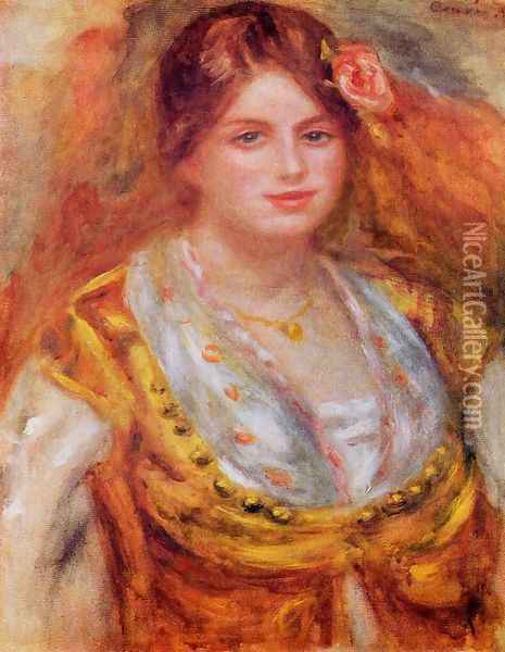 Portrait Of Mademoiselle Francois Oil Painting - Pierre Auguste Renoir