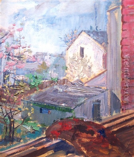 Palette By The Window, Lviv Oil Painting - Mykola Azovsky