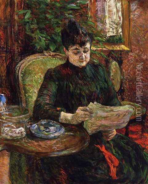 Madame Aline Gibert Oil Painting - Henri De Toulouse-Lautrec