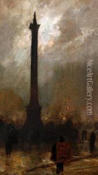 Trafalgar Square Oil Painting - Vincent Philip Yglesias
