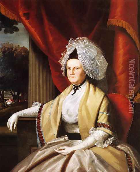 Mrs. Oliver Wolcott (Laura Collins) Oil Painting - Ralph Earl