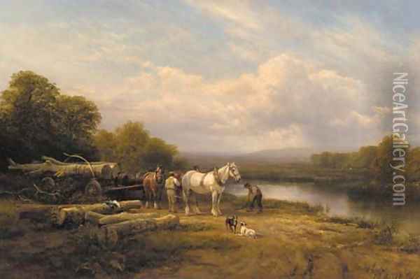 Loading the timber Oil Painting - George Cole, Snr.