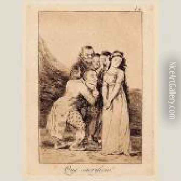que Sacrificio! Oil Painting - Francisco De Goya y Lucientes