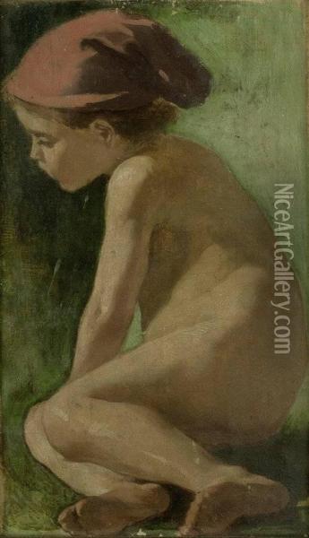 Italienerknabe Oil Painting - Max Michael