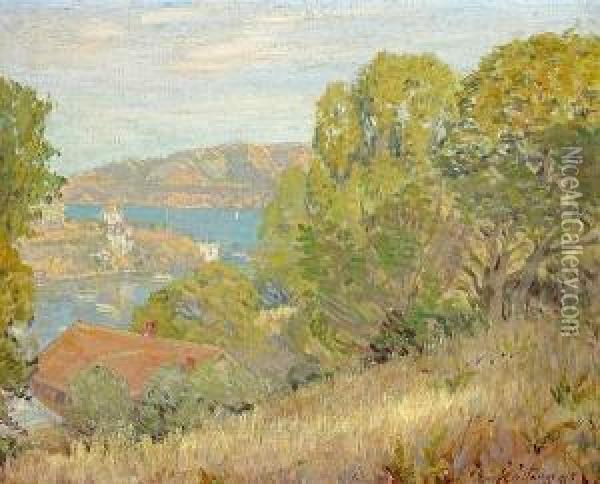 A View Of The Bay Oil Painting - Anna Lee Stacey