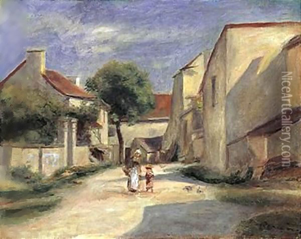 Le Village Oil Painting - Pierre Auguste Renoir