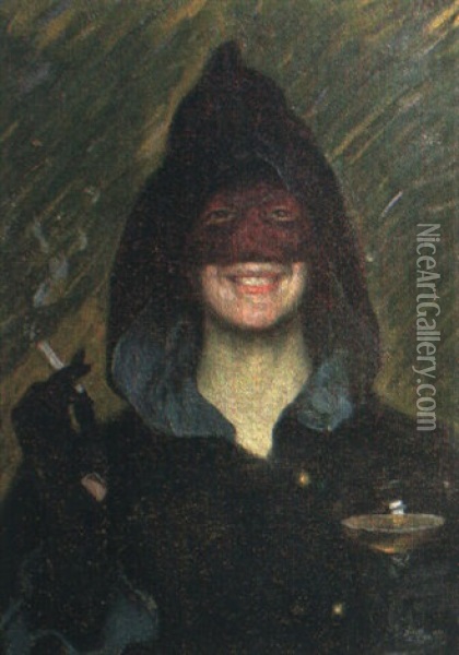 Masquerade Oil Painting - Lindsay Bernard Hall