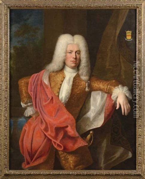 Portrait De William De Munck Oil Painting - Jacob van Schuppen