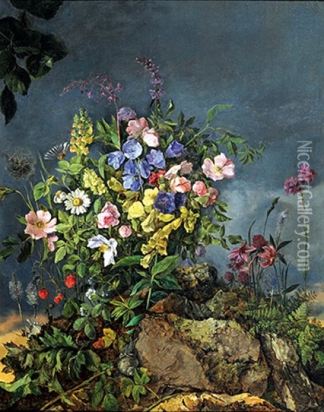 Blumenstilleben Oil Painting - Theodor Petter