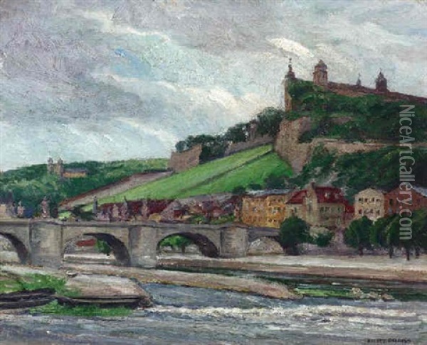 Ansicht Von Wurzburg Oil Painting - Johann Philipp Ferdinand Preiss