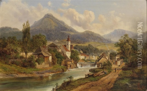 A Summer Day Oil Painting - Alfred Jirasek