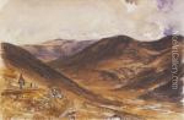La Vallee Du Mont D'or (auvergne) Oil Painting - Paul Huet