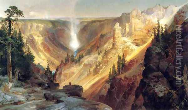 Grand Canyon of the Yellowstone Oil Painting - Thomas Moran
