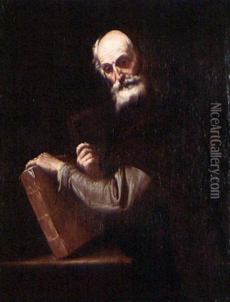 An Architect Oil Painting - Jusepe de Ribera