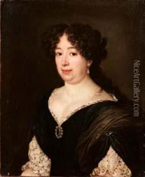 Ritratto Della Principessa Maria Mancini Oil Painting - Jacob Ferdinand Voet