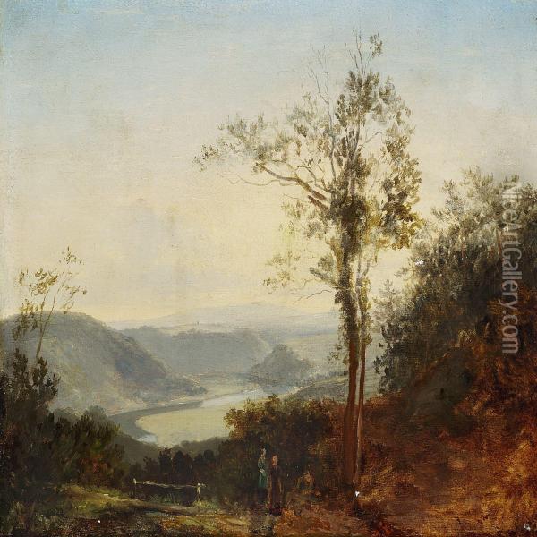Hilly Landscape Oil Painting - Thomas Fearnley