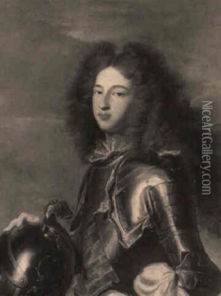 Portrait Presume Du Duc De Bourgogne Oil Painting - Hyacinthe Rigaud