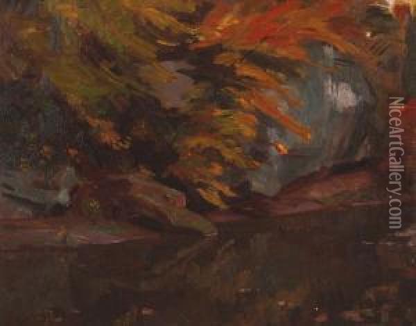 Autumn Stream Oil Painting - Paul Turner Sargent