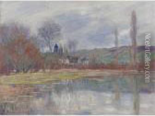 Printemps A Vetheuil Oil Painting - Claude Oscar Monet