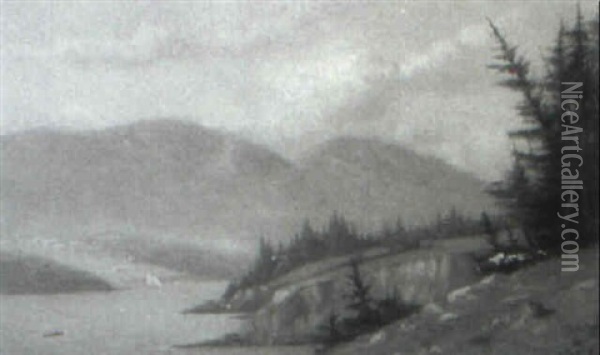 River View Oil Painting - Lemuel D. Eldred