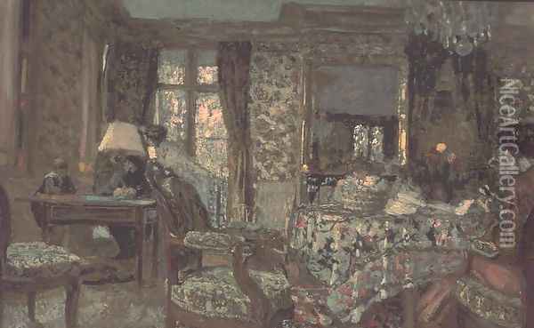 Interior, 1904 Oil Painting - Jean-Edouard Vuillard