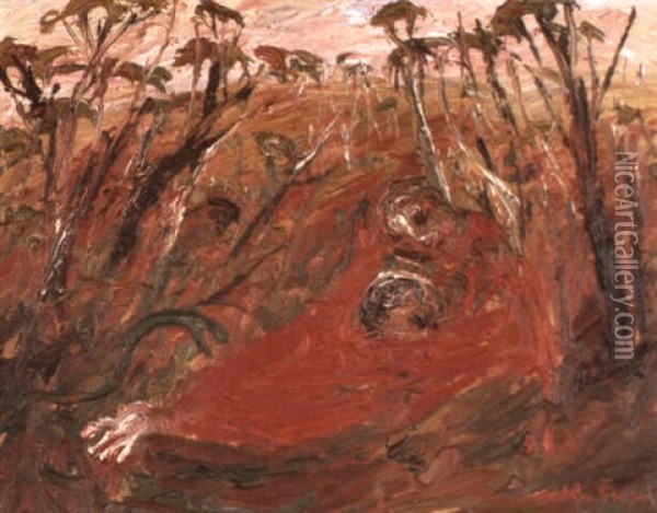 Lovers In The Bush Oil Painting - Arthur Merric Boyd