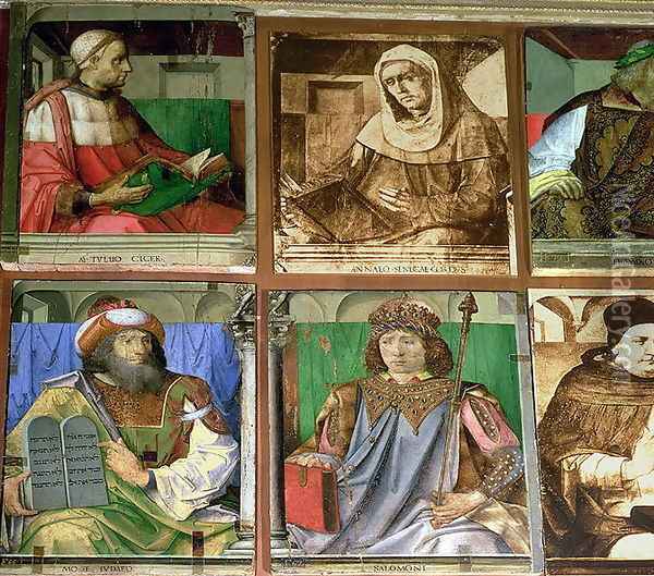 The Study of Federigo da Montefeltro Duke of Urbino Oil Painting - van Gent (Joos van Wassenhove) Joos