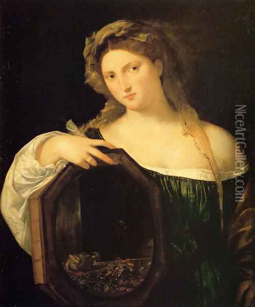 Profane Love (or Vanity) Oil Painting - Tiziano Vecellio (Titian)