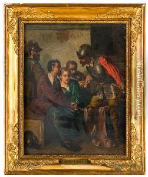 Il Sacco Di Capua Oil Painting - Domenico Morelli