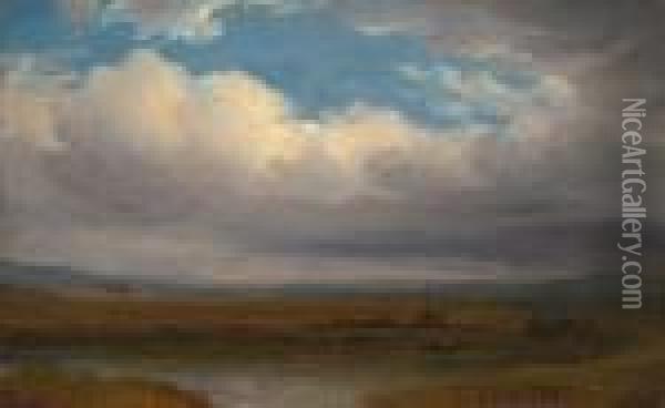 Gewitterwolken In Der Campagna Oil Painting - Carl Morgenstern