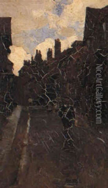 Mermaid Street Rye Oil Painting - Walter Frederick Osborne