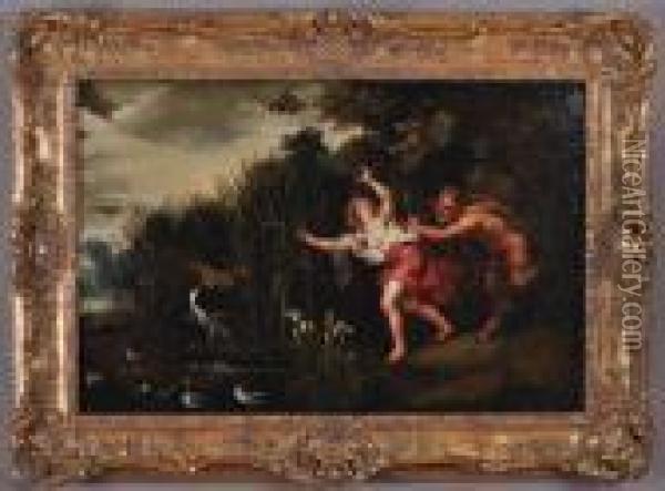Pan And Syrinx Oil Painting - Jan Brueghel the Younger