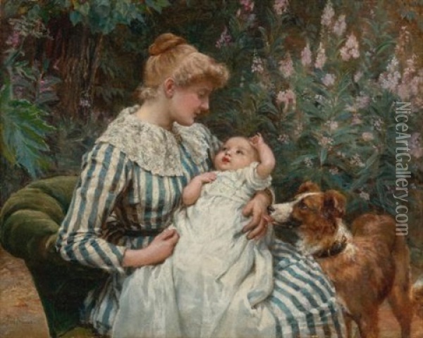 Gentle Reminder Oil Painting - Frederick Morgan