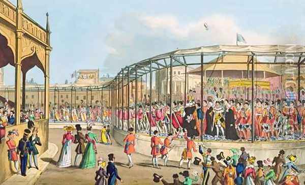 Coronation Procession of George IV Oil Painting - William Heath