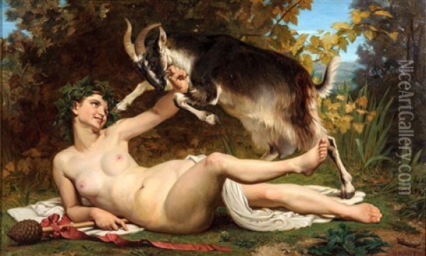 Les Cerises Oil Painting - William-Adolphe Bouguereau