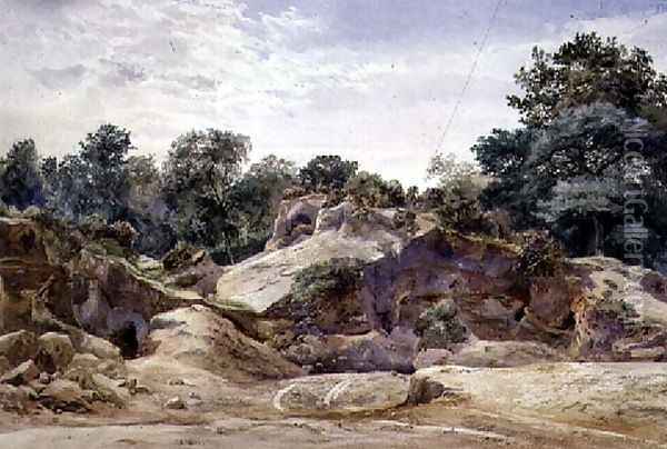 Gravel Pit at Hampstead Oil Painting - Thomas Collier