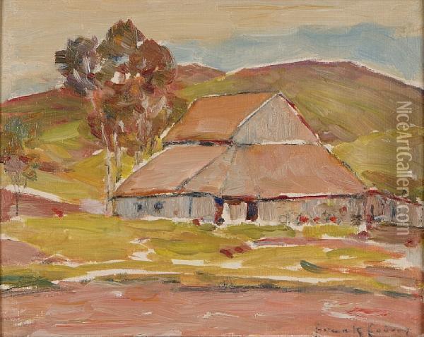 Farm Scene With Barn Oil Painting - Frank Coburn