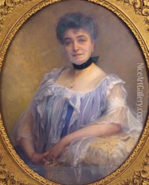 Portrait De Femme En Buste Oil Painting - Paul Emile Chabas