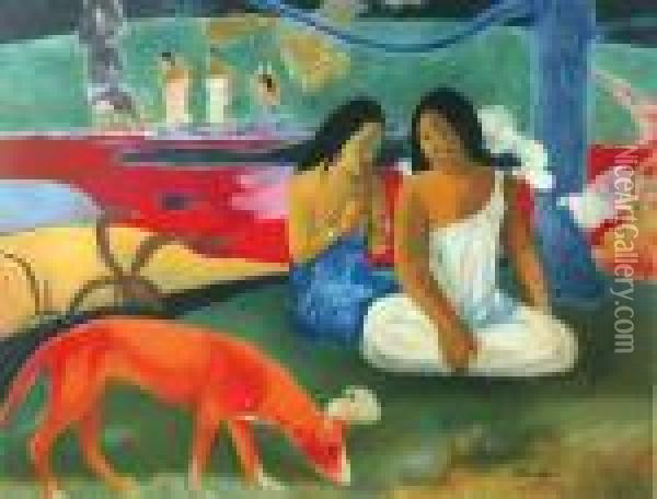 Area Rea Oil Painting - Paul Gauguin
