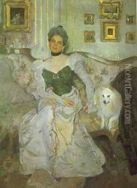 Portrait Of Princess Zinaida Yusupova 1900-2 Oil Painting - Valentin Aleksandrovich Serov