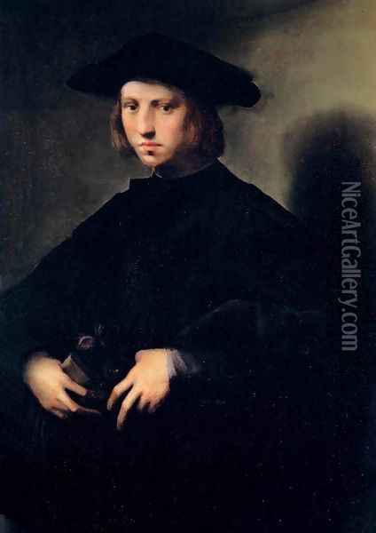 Portrait of a Boy Oil Painting - Domenico Puligo