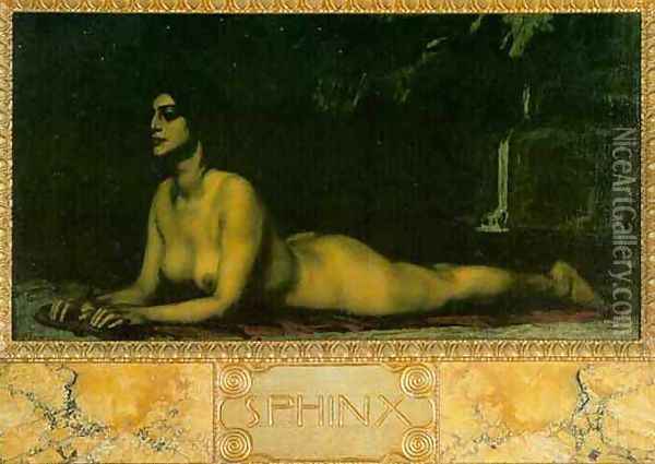 The Sphinx Oil Painting - Franz von Stuck