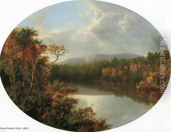 Autumn Reflections I Oil Painting - William Mason Brown