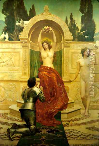 In the Venusburg (Tannhauser), 1901 Oil Painting - John Maler Collier