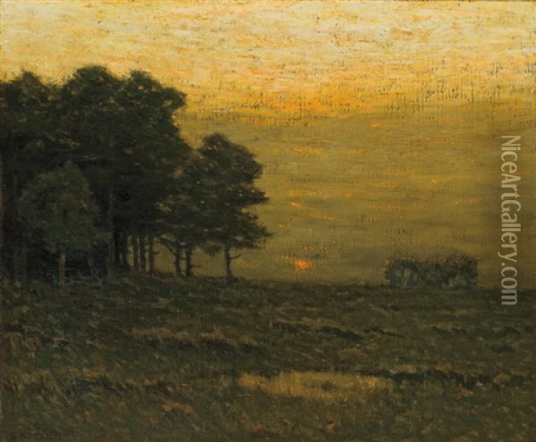 Early Evening Oil Painting - Charles Warren Eaton