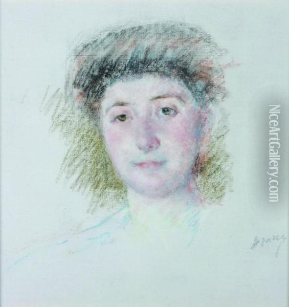 Portrait Of Madame Albert D'aleux Oil Painting - Mary Cassatt