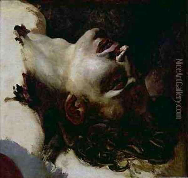 Head of a Dead Young Man Oil Painting - Theodore Gericault