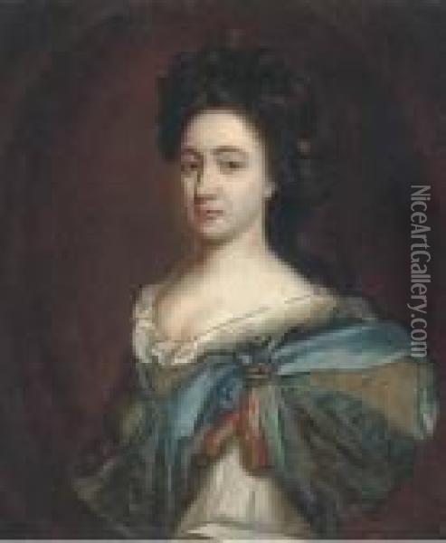 Portrait Of A Lady Oil Painting - Johann Closterman