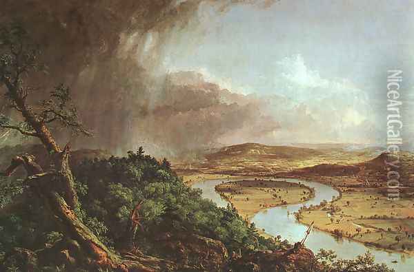 The Connecticut River near Northampton Oil Painting - Thomas Cole