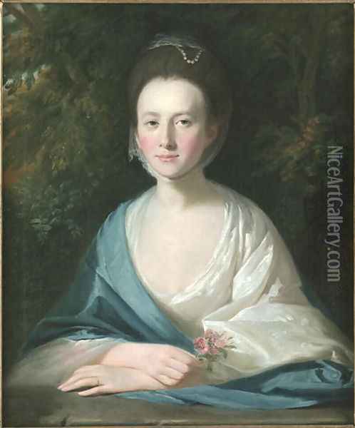 Portrait of Mrs Margaret Hippisley, c.1769 Oil Painting - Johann Zoffany